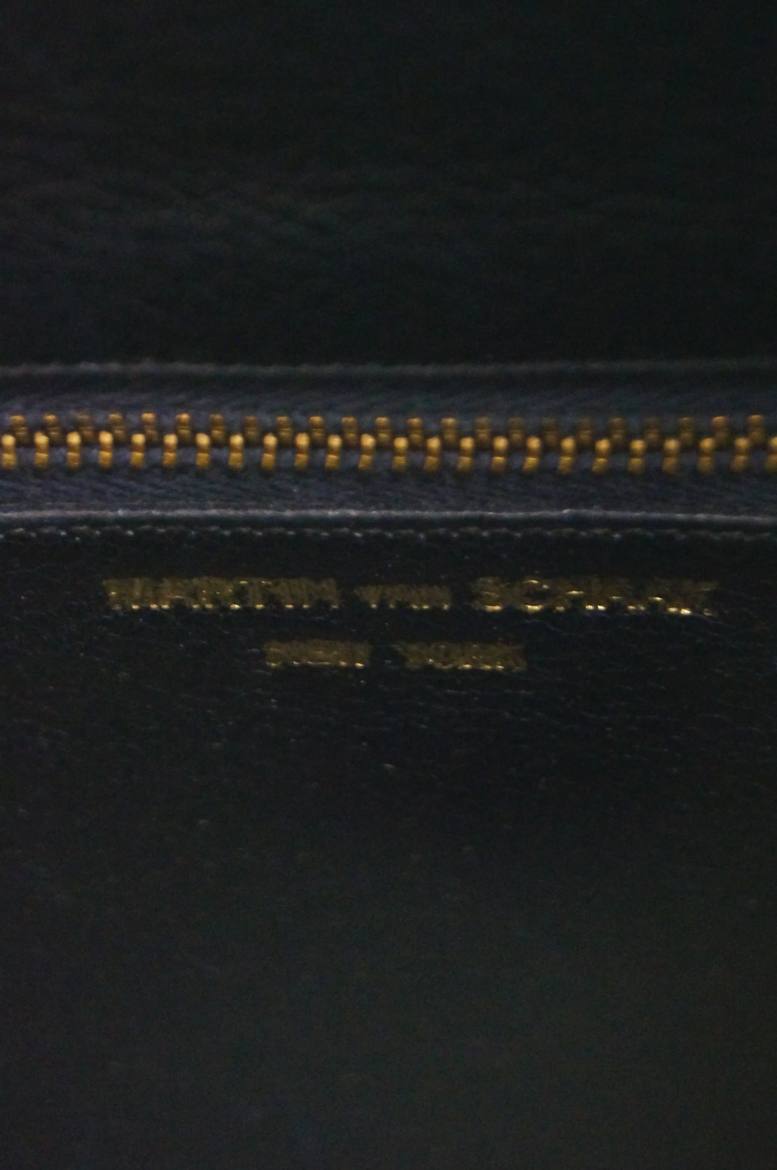 1960s Martin Van Schaak Custom Black Lizard Box Bag