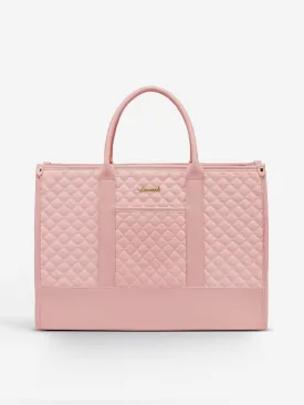 2 Pcs Quilted Laptop Tote Bag, 15.6" 17"