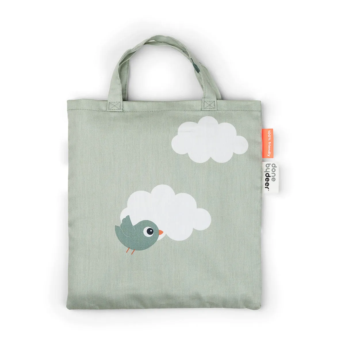 Bedlinen junior - Happy clouds - Green