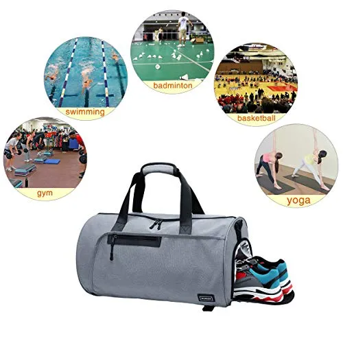 BLUBOON Sports Gym Duffel Bag With Shoe Compartment For Men and Women Oversized Travel Carry-on