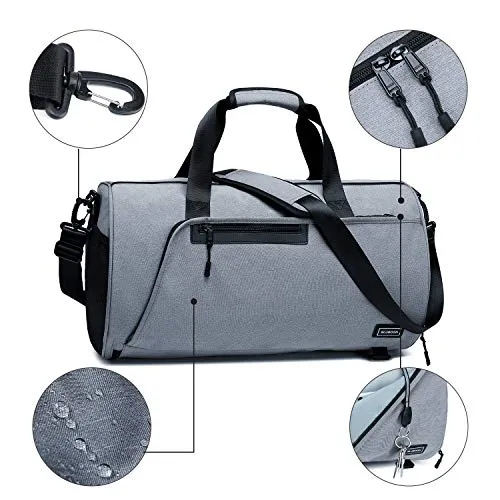 BLUBOON Sports Gym Duffel Bag With Shoe Compartment For Men and Women Oversized Travel Carry-on