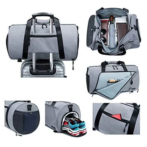 BLUBOON Sports Gym Duffel Bag With Shoe Compartment For Men and Women Oversized Travel Carry-on