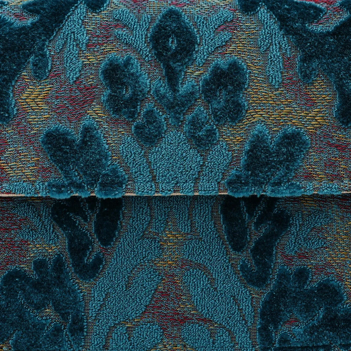 Burnout Velvet Aqua Blue Flap Crossbody Bag