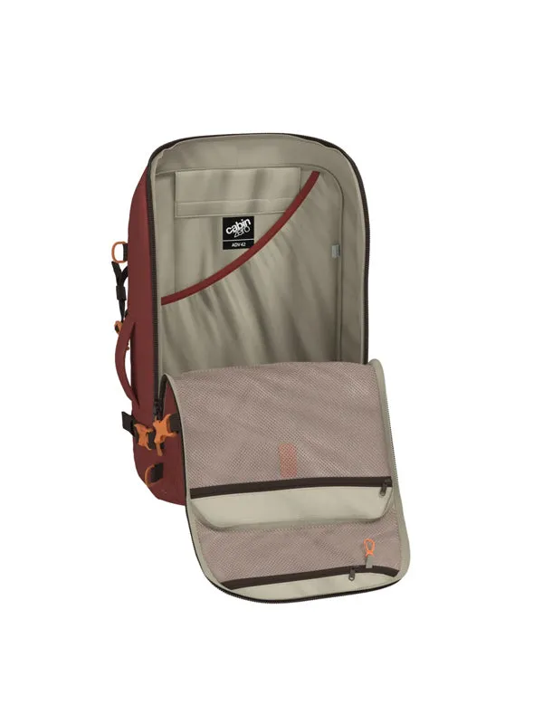 Cabinzero ADV Backpack 42L in Sangria Red Color