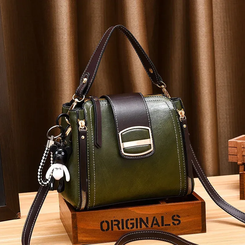 Chic Designer-Inspired Handbag with Charms