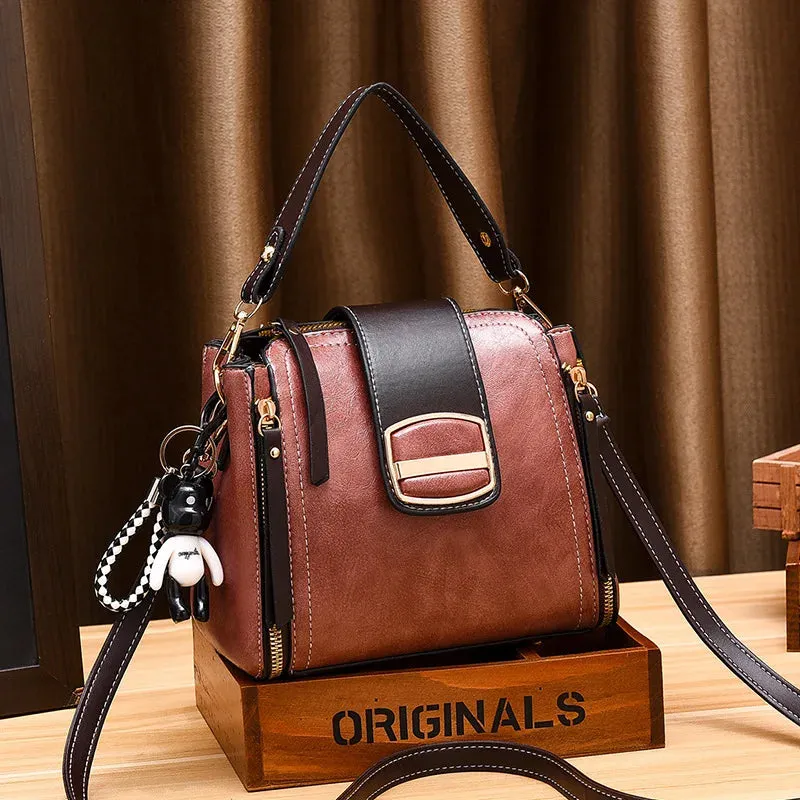 Chic Designer-Inspired Handbag with Charms