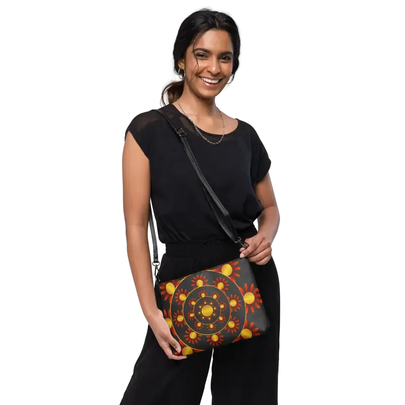 Chic Faux Leather Crossbody Bag Polyester Interior