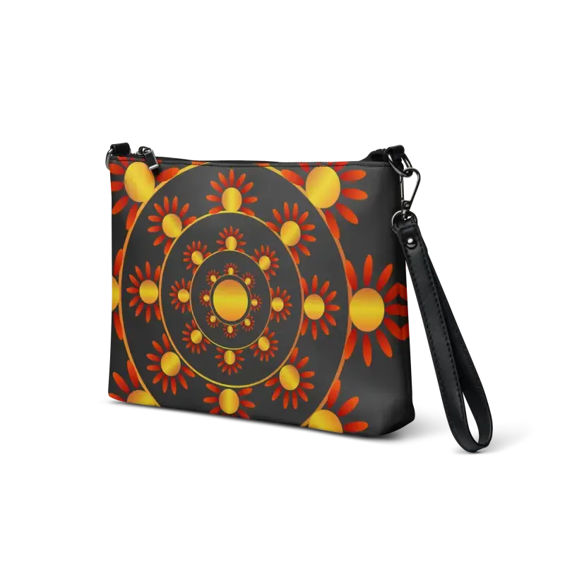 Chic Faux Leather Crossbody Bag Polyester Interior