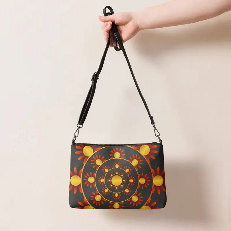 Chic Faux Leather Crossbody Bag Polyester Interior