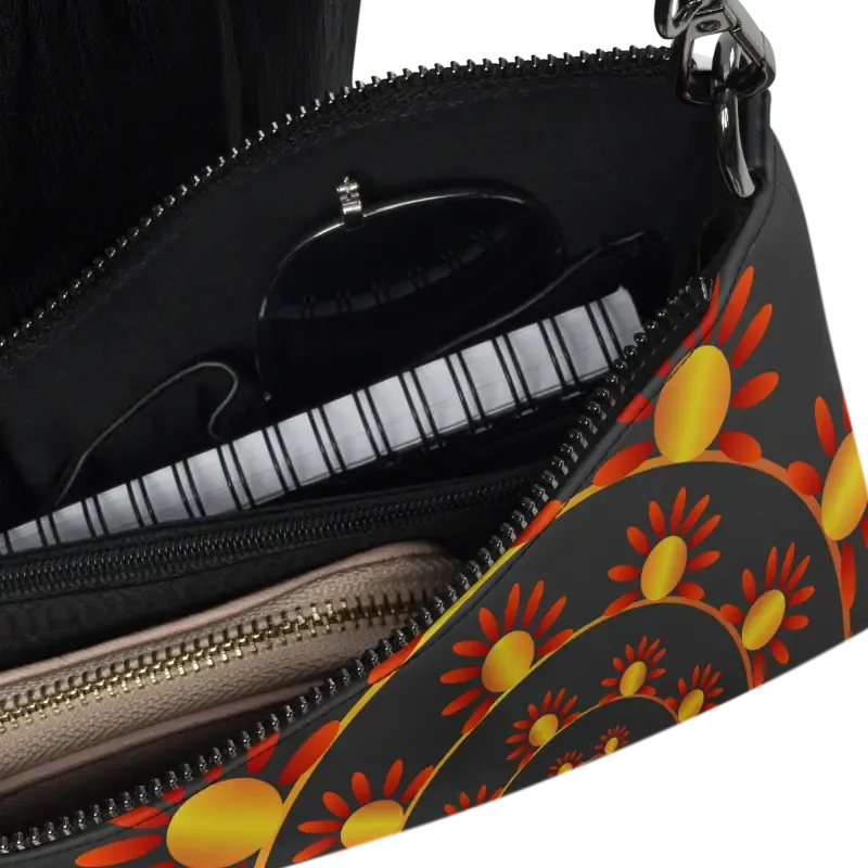 Chic Faux Leather Crossbody Bag Polyester Interior