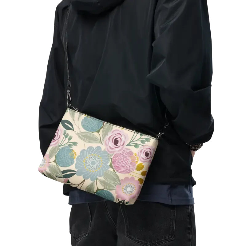Chic Faux Leather Pastel Colors Crossbody Bag