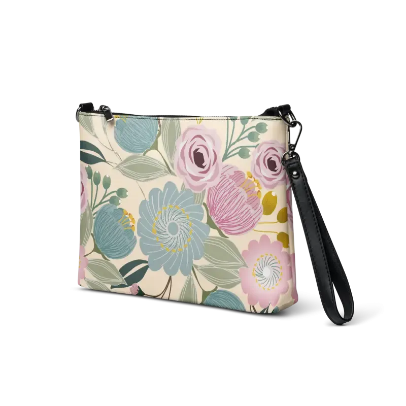 Chic Faux Leather Pastel Colors Crossbody Bag