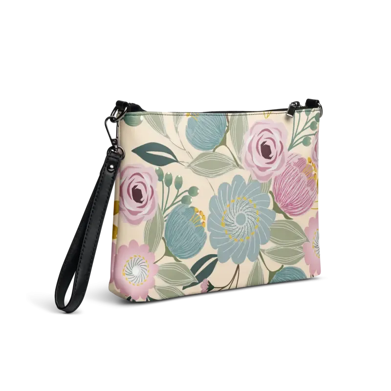 Chic Faux Leather Pastel Colors Crossbody Bag