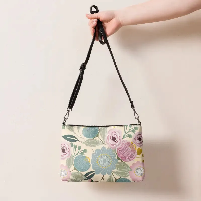 Chic Faux Leather Pastel Colors Crossbody Bag