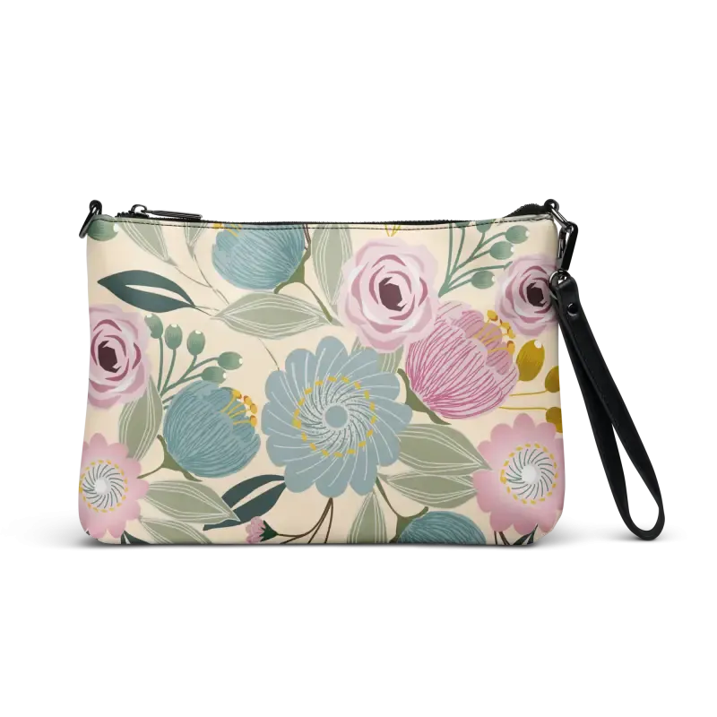 Chic Faux Leather Pastel Colors Crossbody Bag