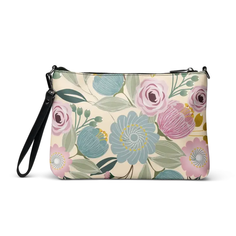 Chic Faux Leather Pastel Colors Crossbody Bag