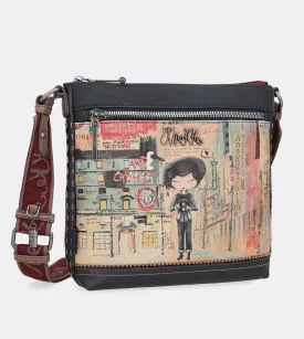 City Art crossbody bag with a pocket