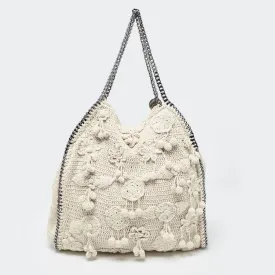Cream Crochet Falabella Tote