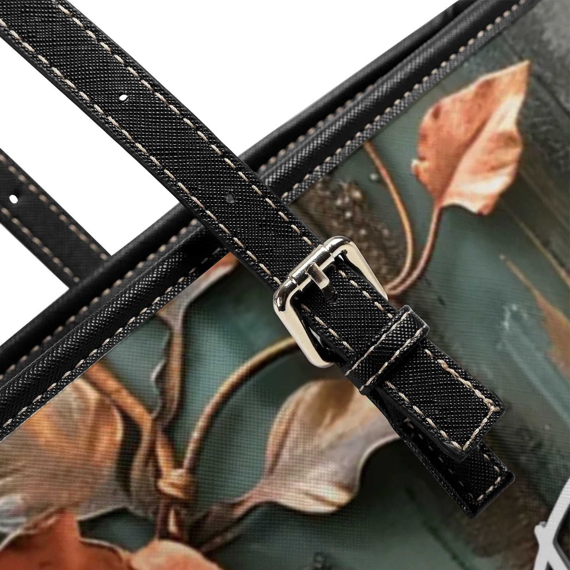 Dog Mom Farmhouse Patina Rose Durable Zipper Handbag