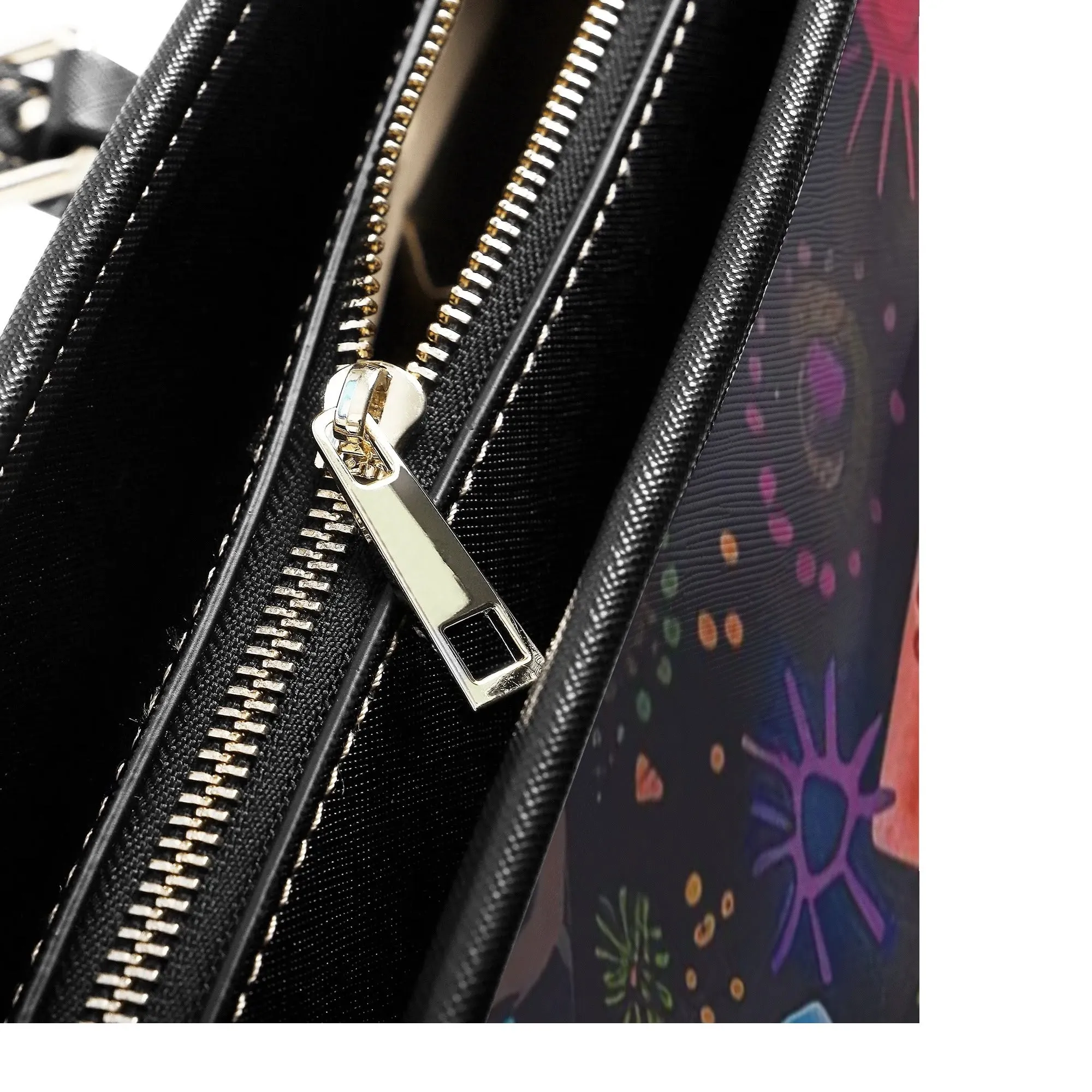 Exotic Whimsical Dog Art Durable Zipper Handbag