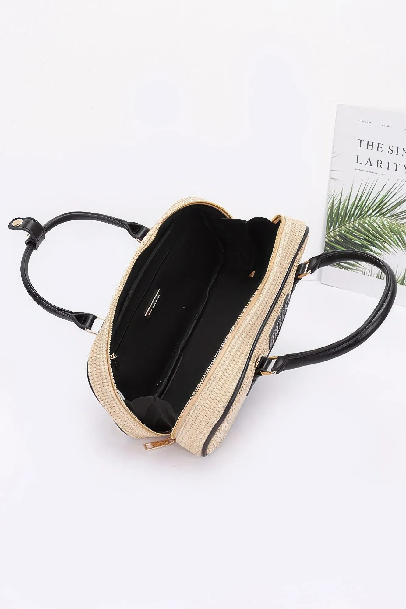 Faux Straw Handbag
