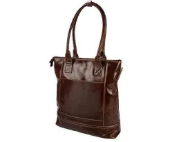 Genuine Leather Women's Status Laptop Handbag
