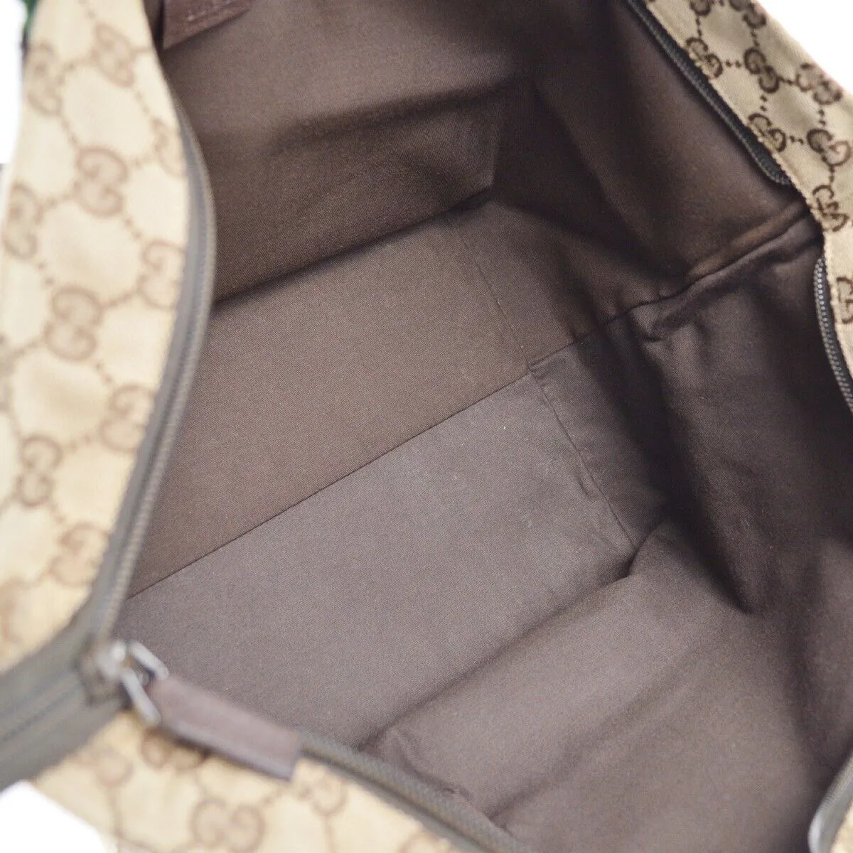 Gucci Beige Brown Sherry Gg Tote Handbag