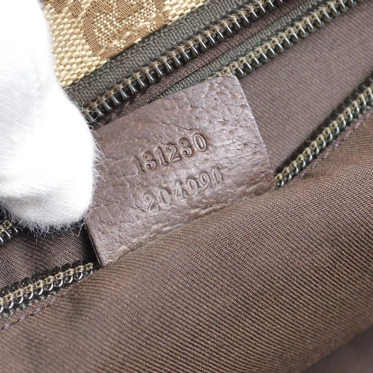 Gucci Beige Brown Sherry Gg Tote Handbag