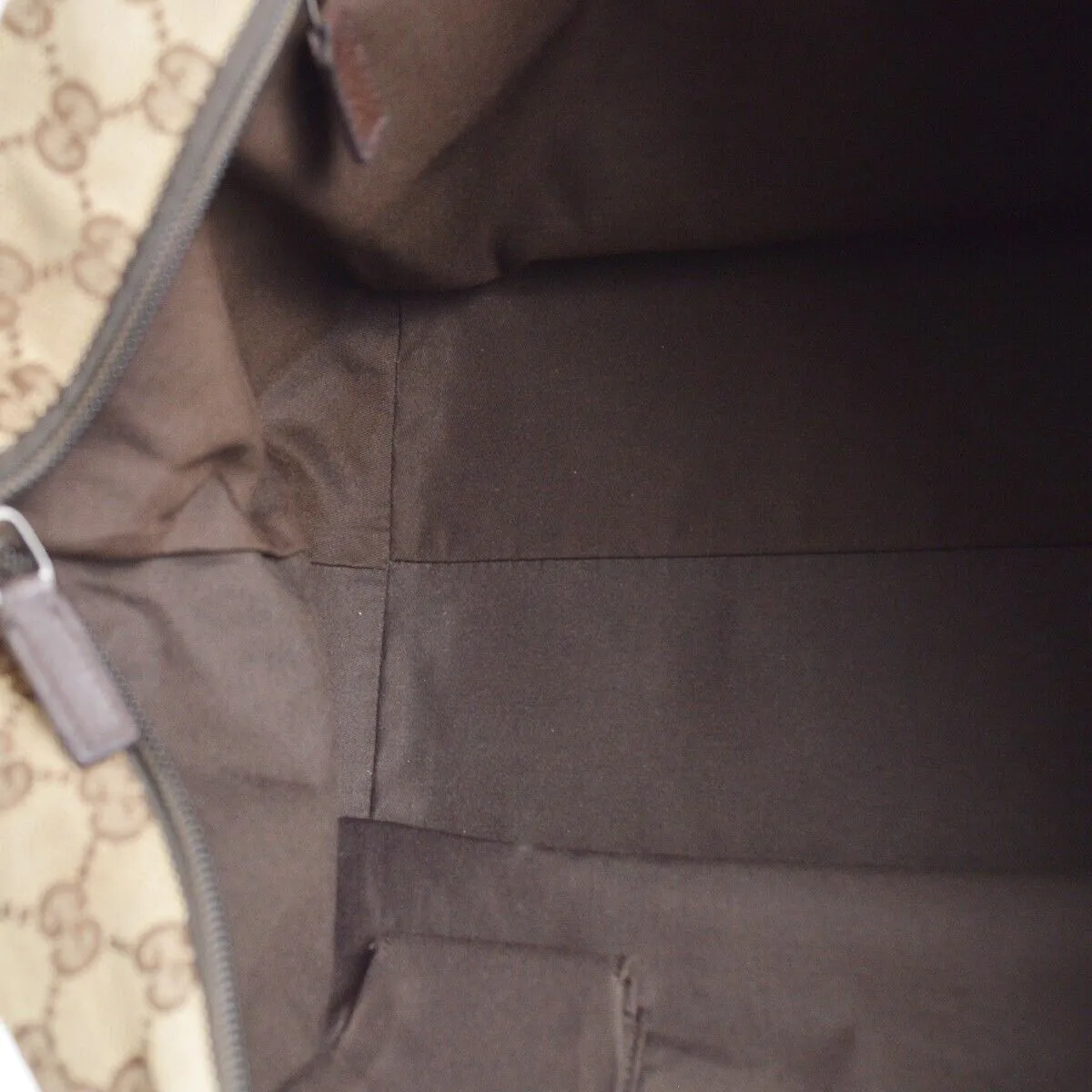 Gucci Beige Brown Sherry Gg Tote Handbag