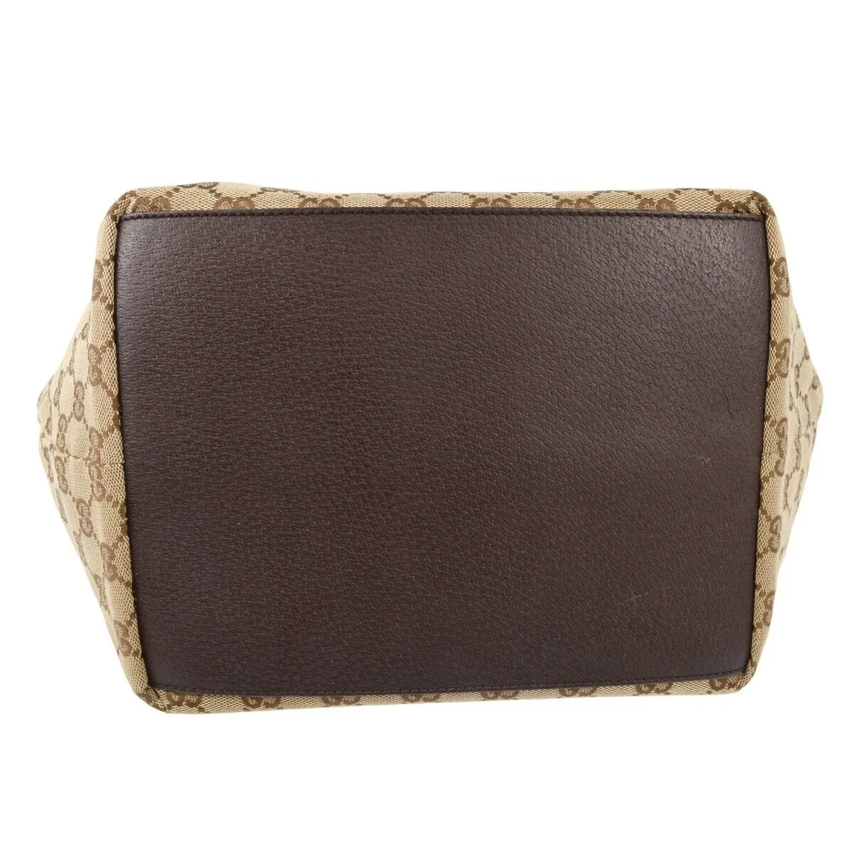 Gucci Beige Brown Sherry Gg Tote Handbag