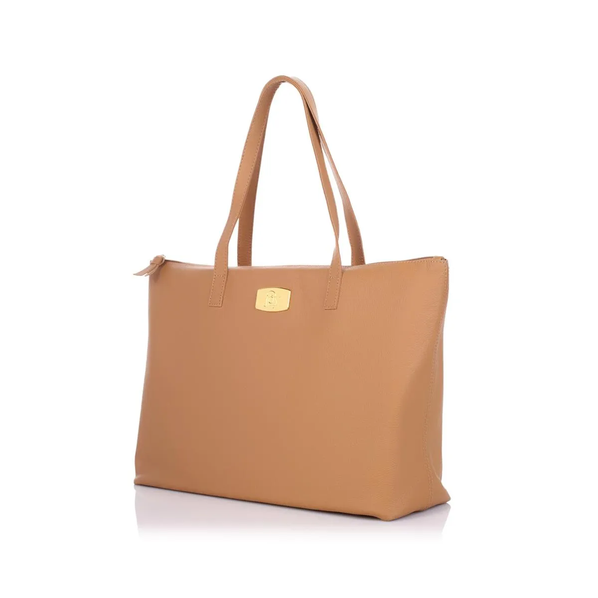JOY Genuine Leather Smart Bag with RFID-Protected Clutch