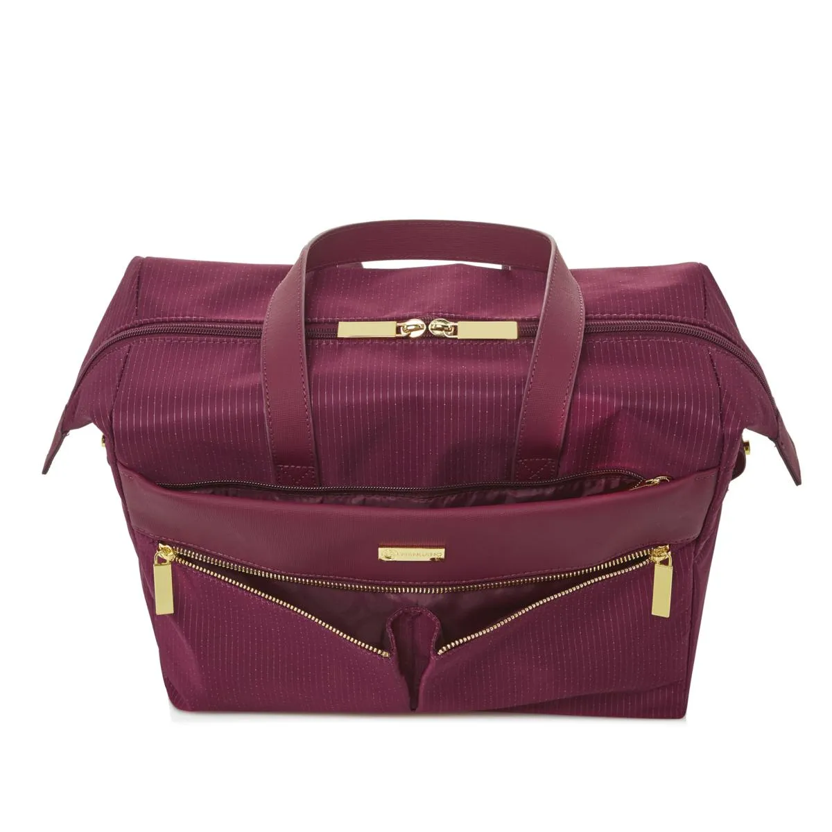 JOY Lightweight Nylon Tuff-Tech Luxury Pinstripe Tote