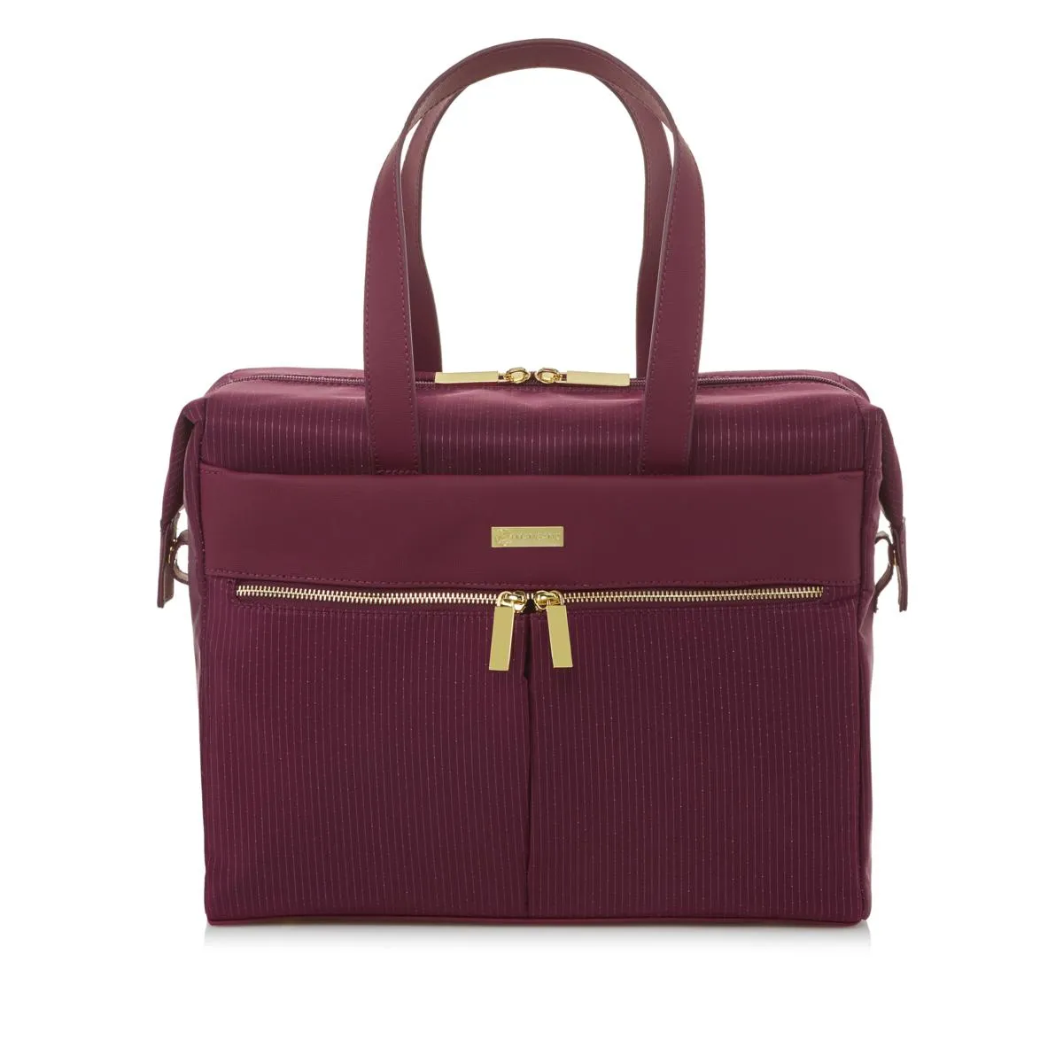 JOY Lightweight Nylon Tuff-Tech Luxury Pinstripe Tote