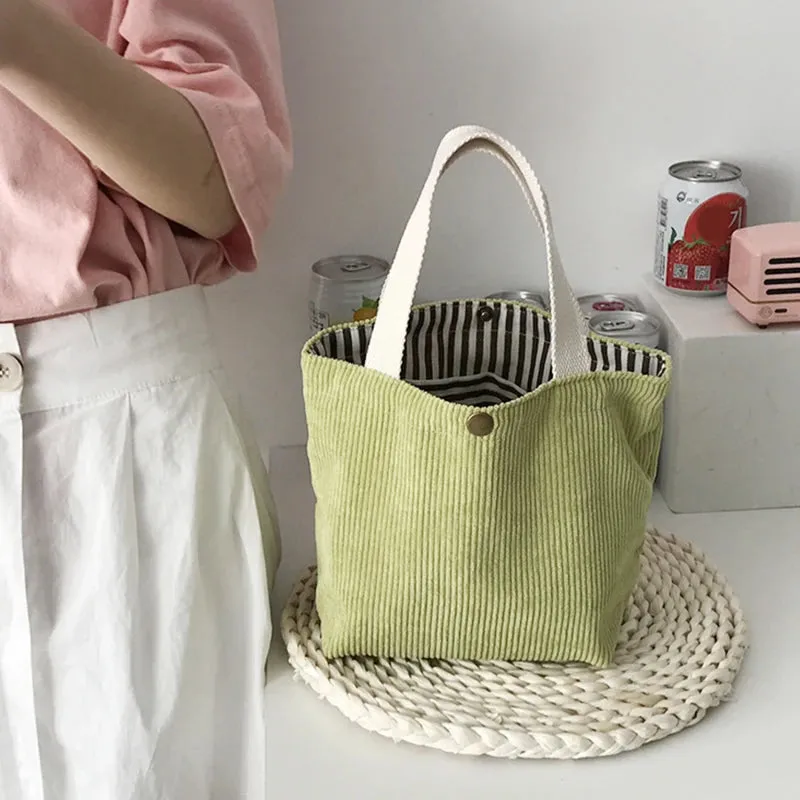 Lady Glams New Style Corduroy Small Square Handbag - Embrace Effortless Ins Fashion Trends