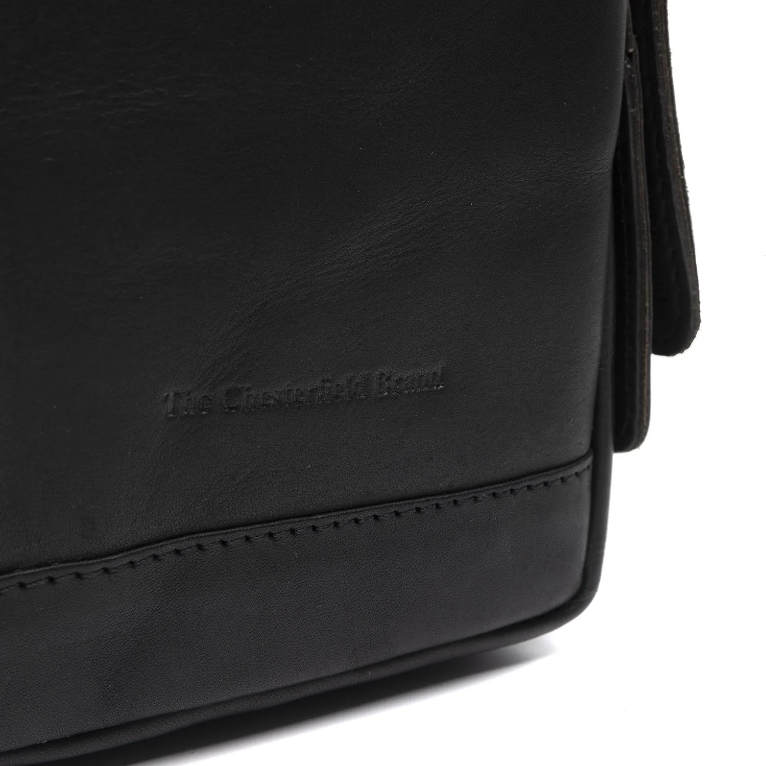 Leather Sling Bag Black Riga