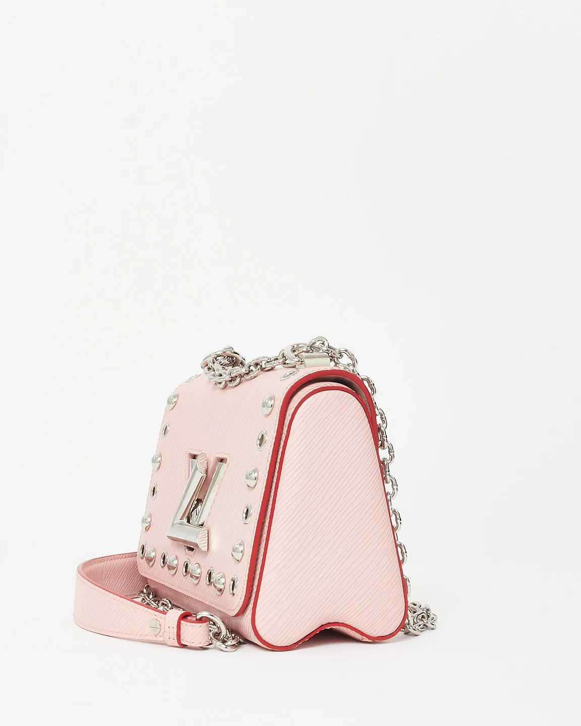 Louis Vuitton Pink Epi Leather Studded Twist Crossbody Bag
