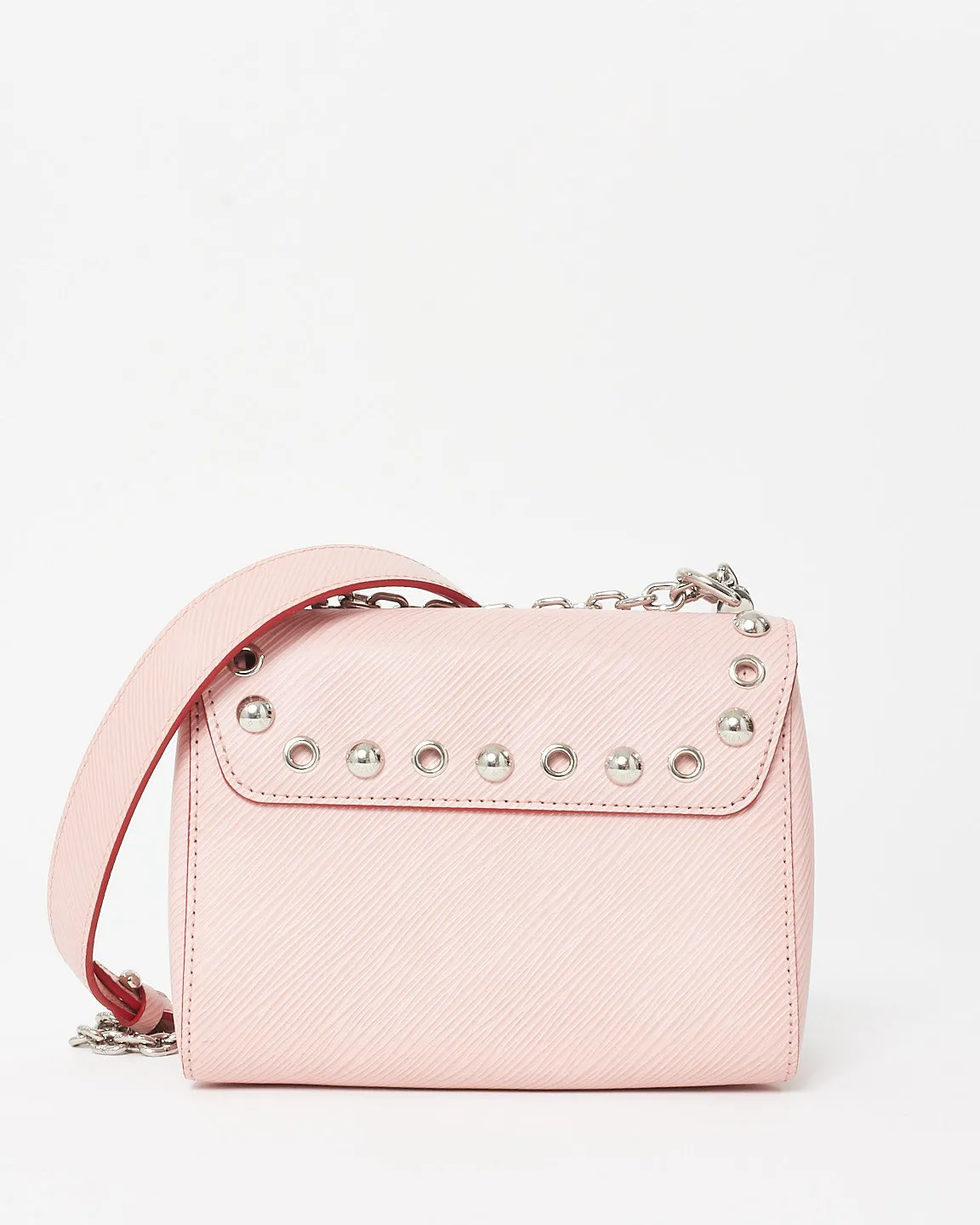 Louis Vuitton Pink Epi Leather Studded Twist Crossbody Bag