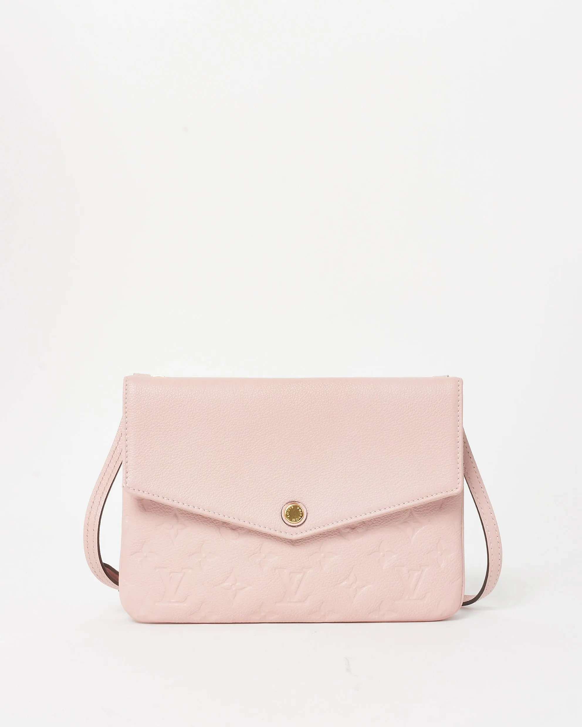 Louis Vuitton Pink (Rose Ballerine) Empreinte Leather Twice Crossbody Bag
