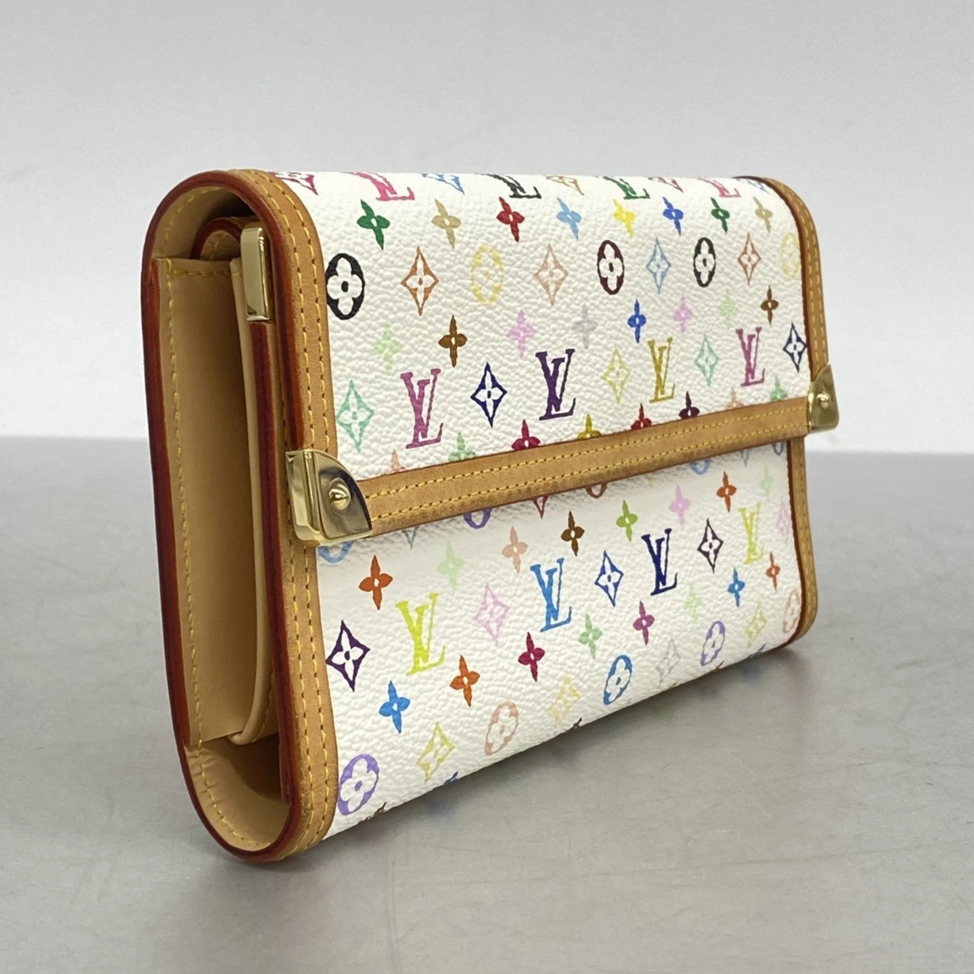 Louis Vuitton Porte Trésor International Multi White Wallet