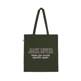 Make The World Sparkle Again / Moss Green Tote Bag