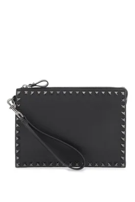 Men's Handle Flat Pouch in Black | Size UNICA | 4Y2P0U47BVR