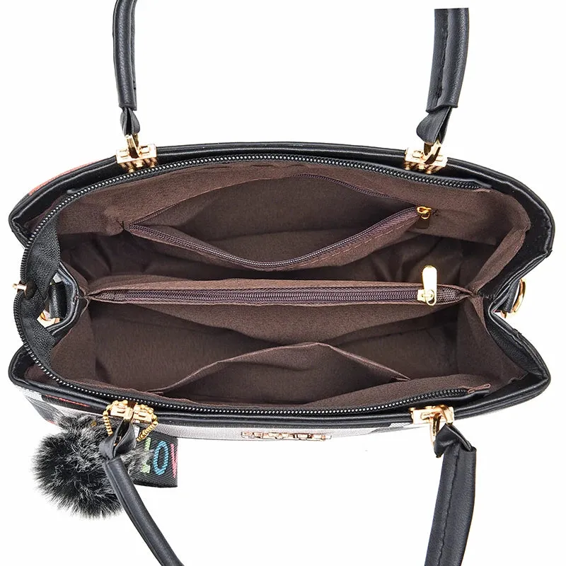 Modern Urbanity Colorblock Tote Handbags