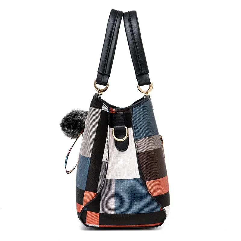 Modern Urbanity Colorblock Tote Handbags