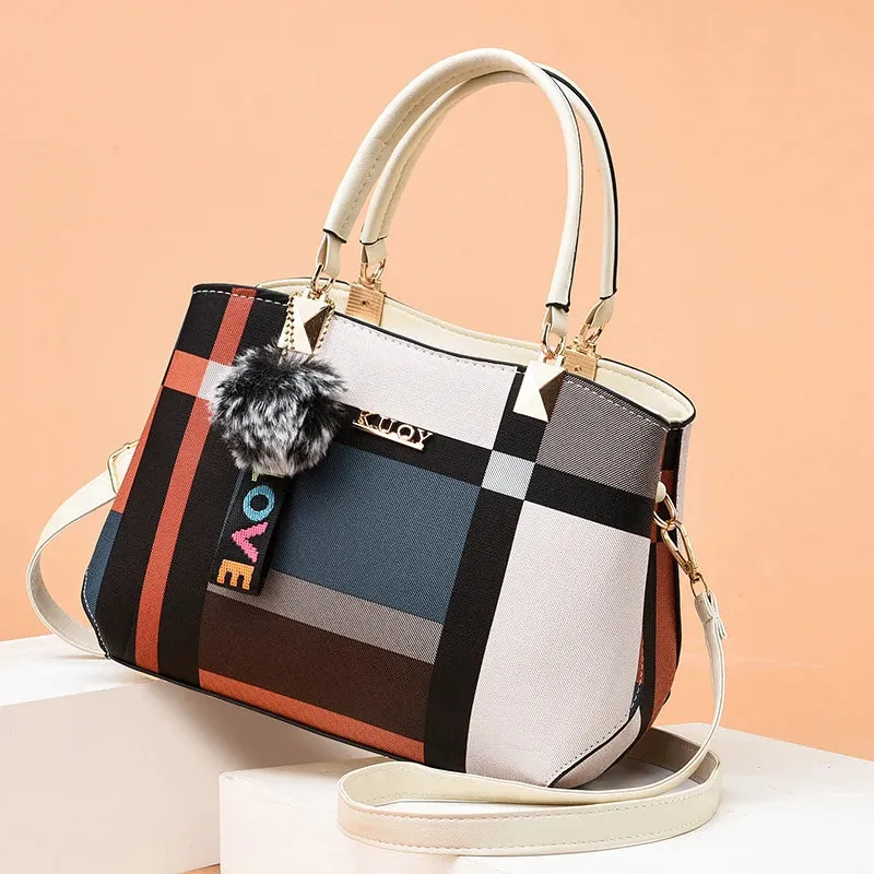 Modern Urbanity Colorblock Tote Handbags