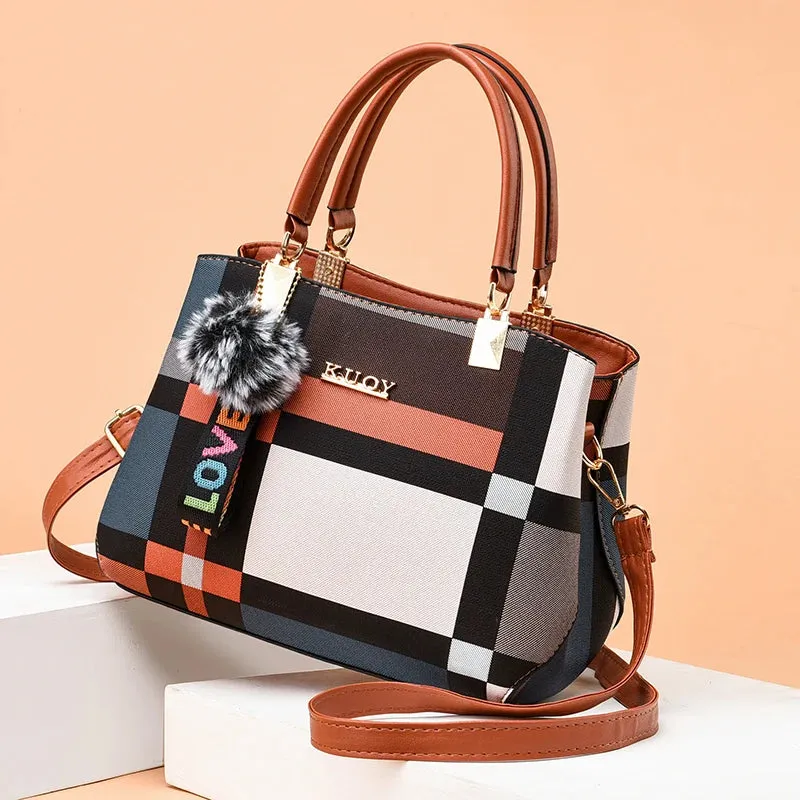 Modern Urbanity Colorblock Tote Handbags