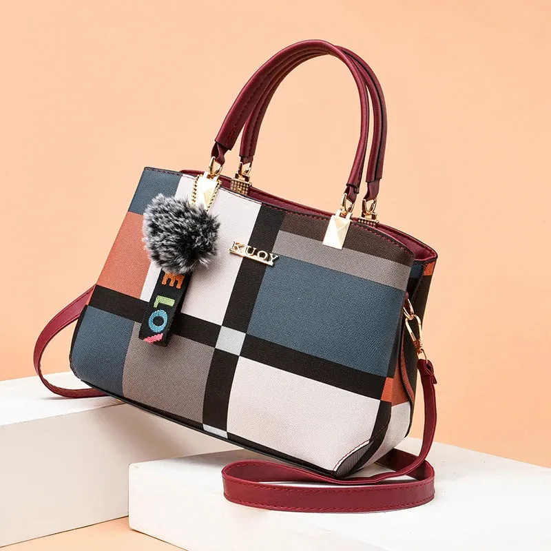 Modern Urbanity Colorblock Tote Handbags