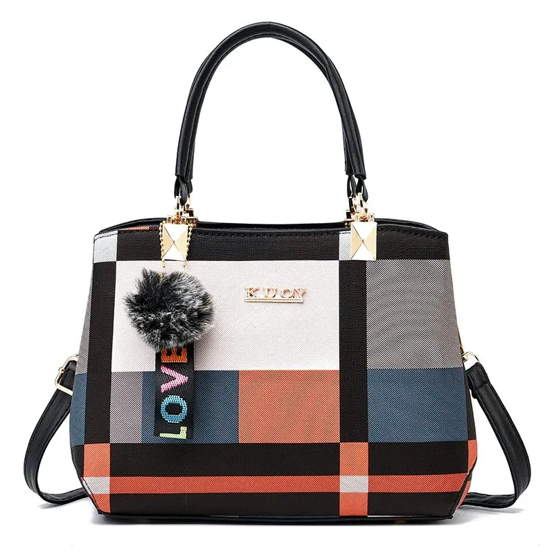Modern Urbanity Colorblock Tote Handbags