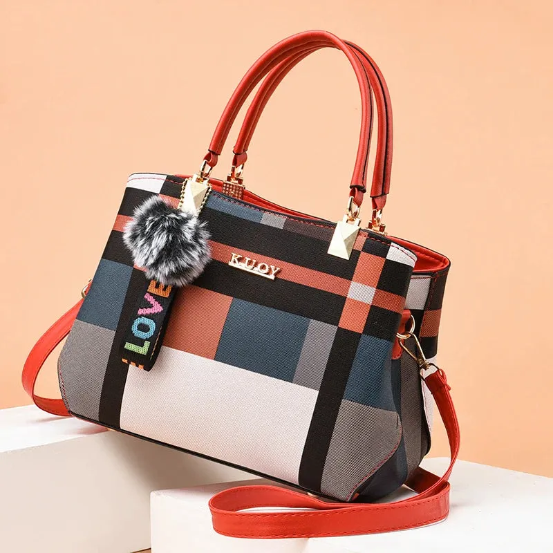 Modern Urbanity Colorblock Tote Handbags