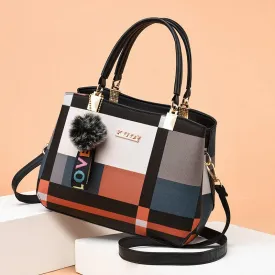 Modern Urbanity Colorblock Tote Handbags