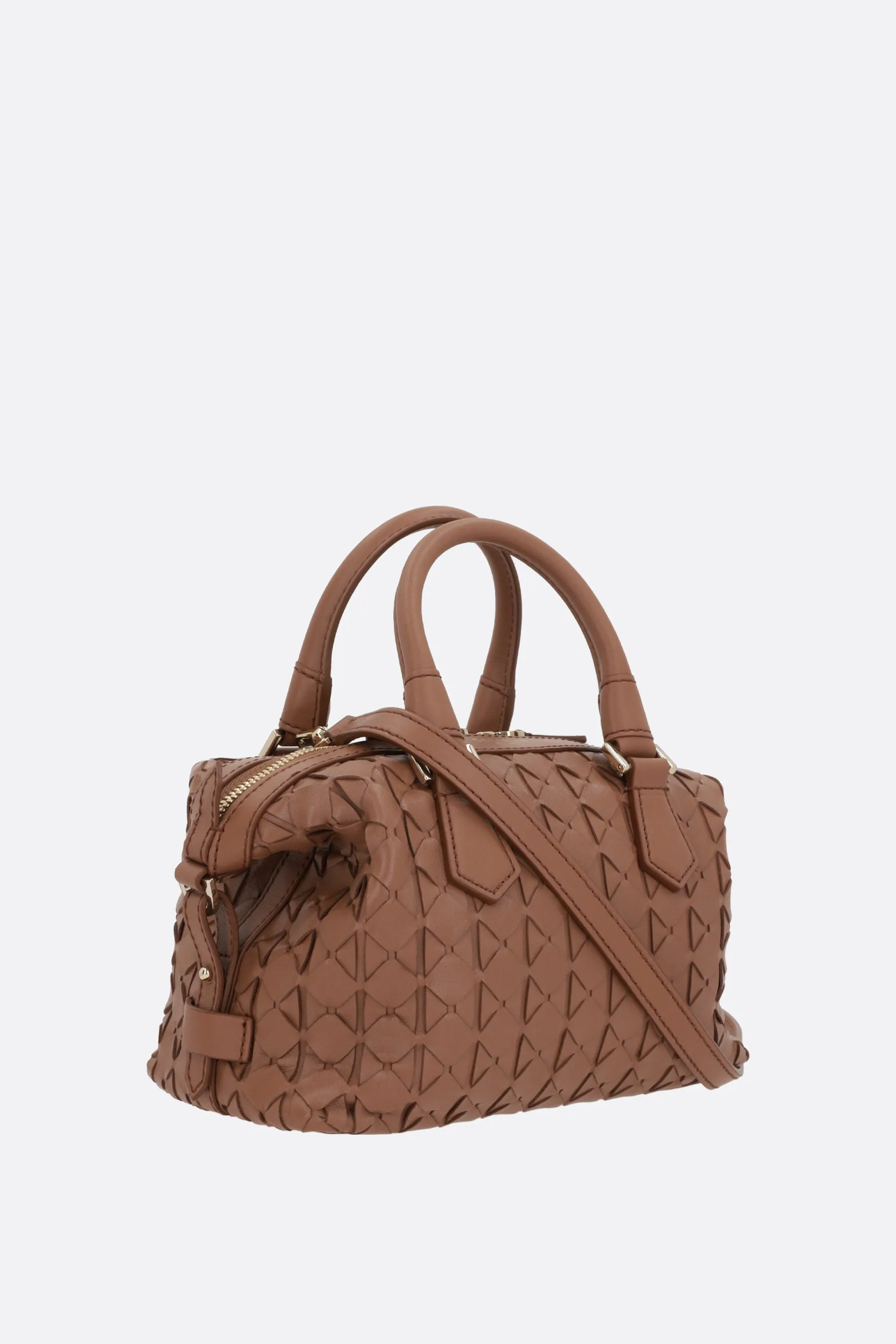 Mosaico Woven Nappa Mini Tote
